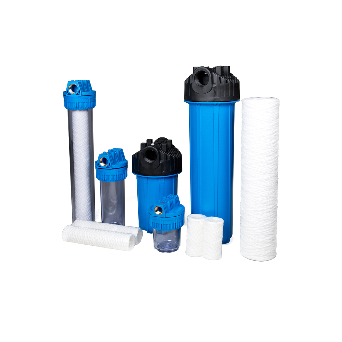 Filters, filter cartridges and housings